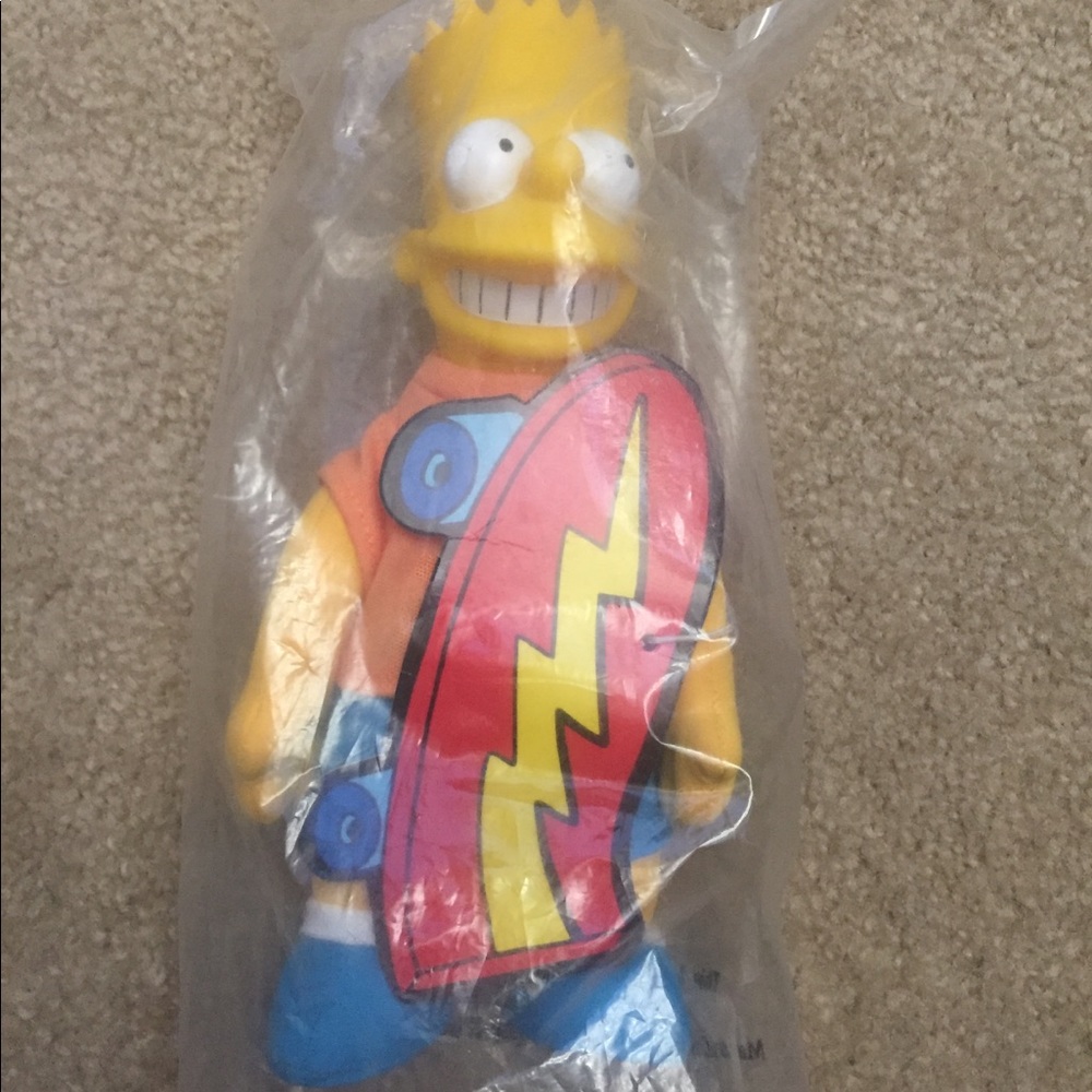 Bart Simpson NWT collectible cartoon doll vintage NEVER opened - Picture 4 of 4